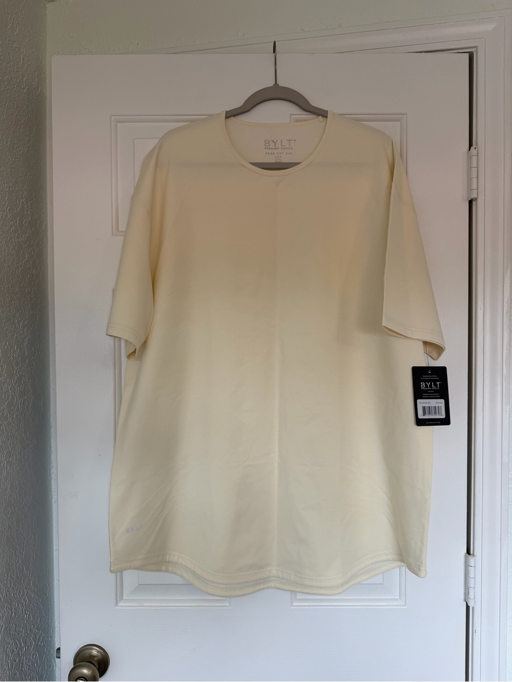 BYLT Basics Short Sleeve Crew Neck T-Shirt - Pale Cream